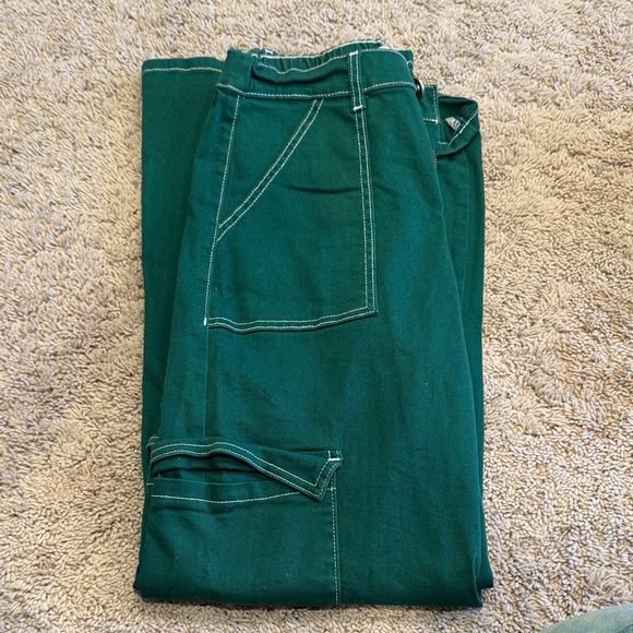 Forever 21 Pants - Forever 21 Women's Green Straight Leg Pants